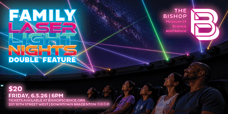 Family Laser Light Nights poster - The Bishop