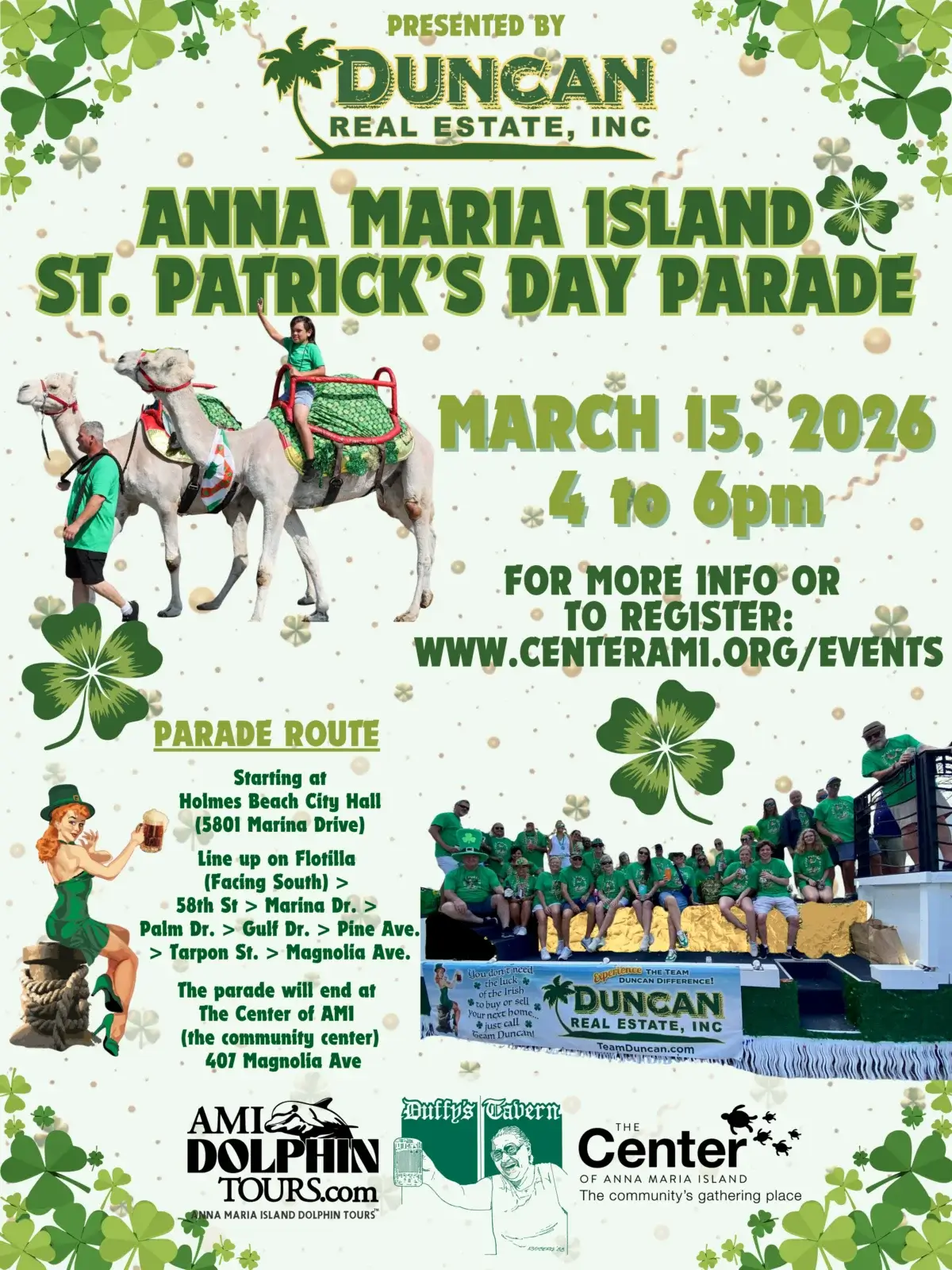 poster for st. patrick's day parade