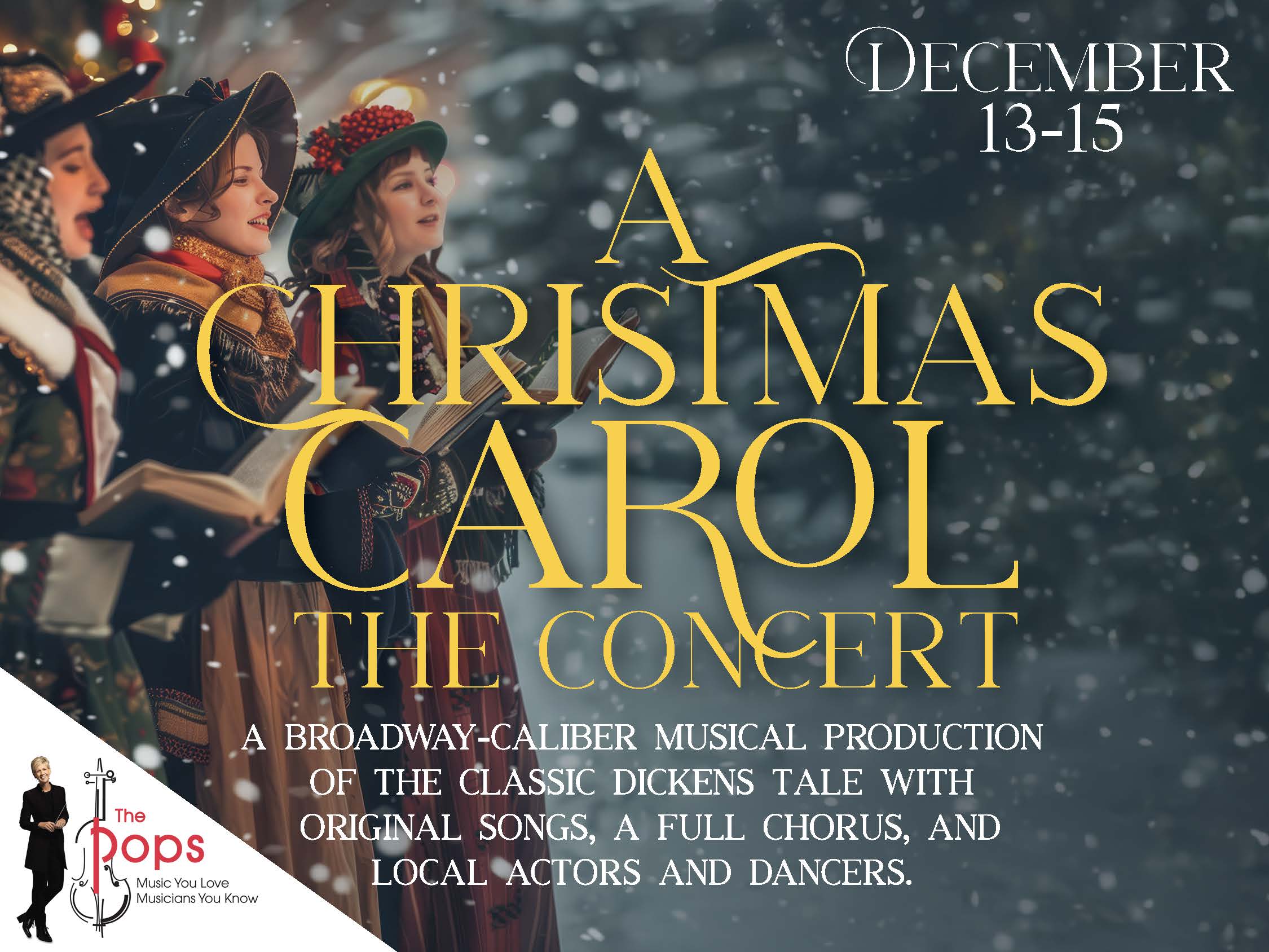 A Christmas Carol the Concert event poster