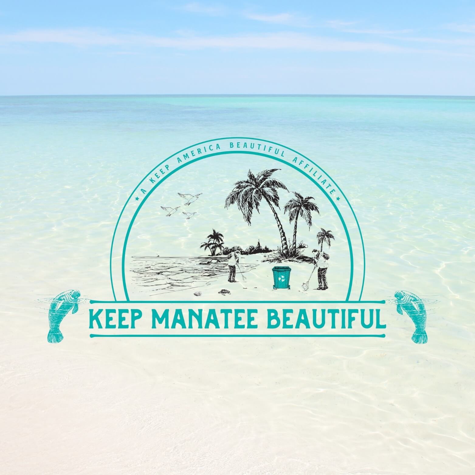 logo for Keep manatee beautiful