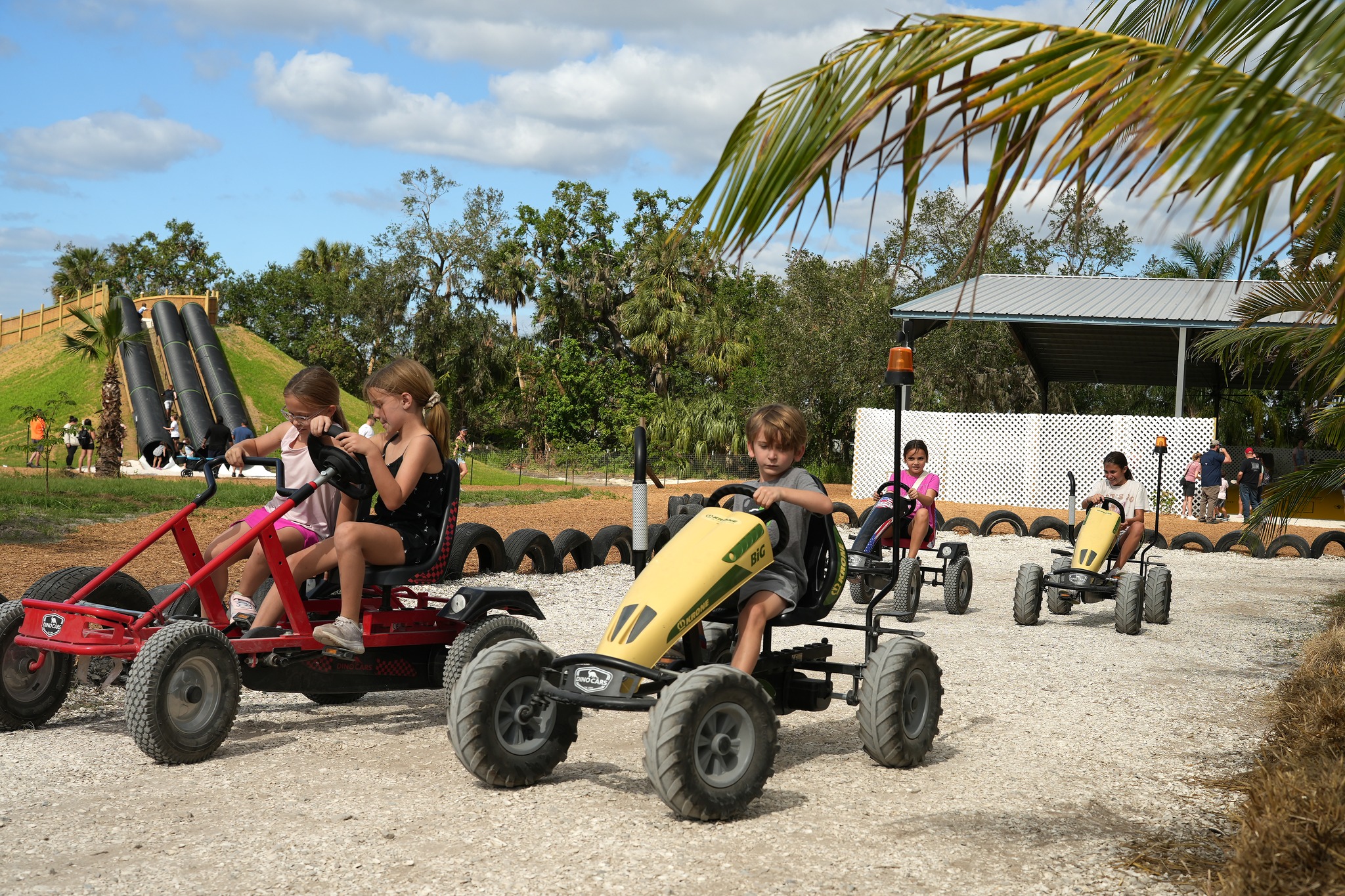 kart racing at Ananda Farm