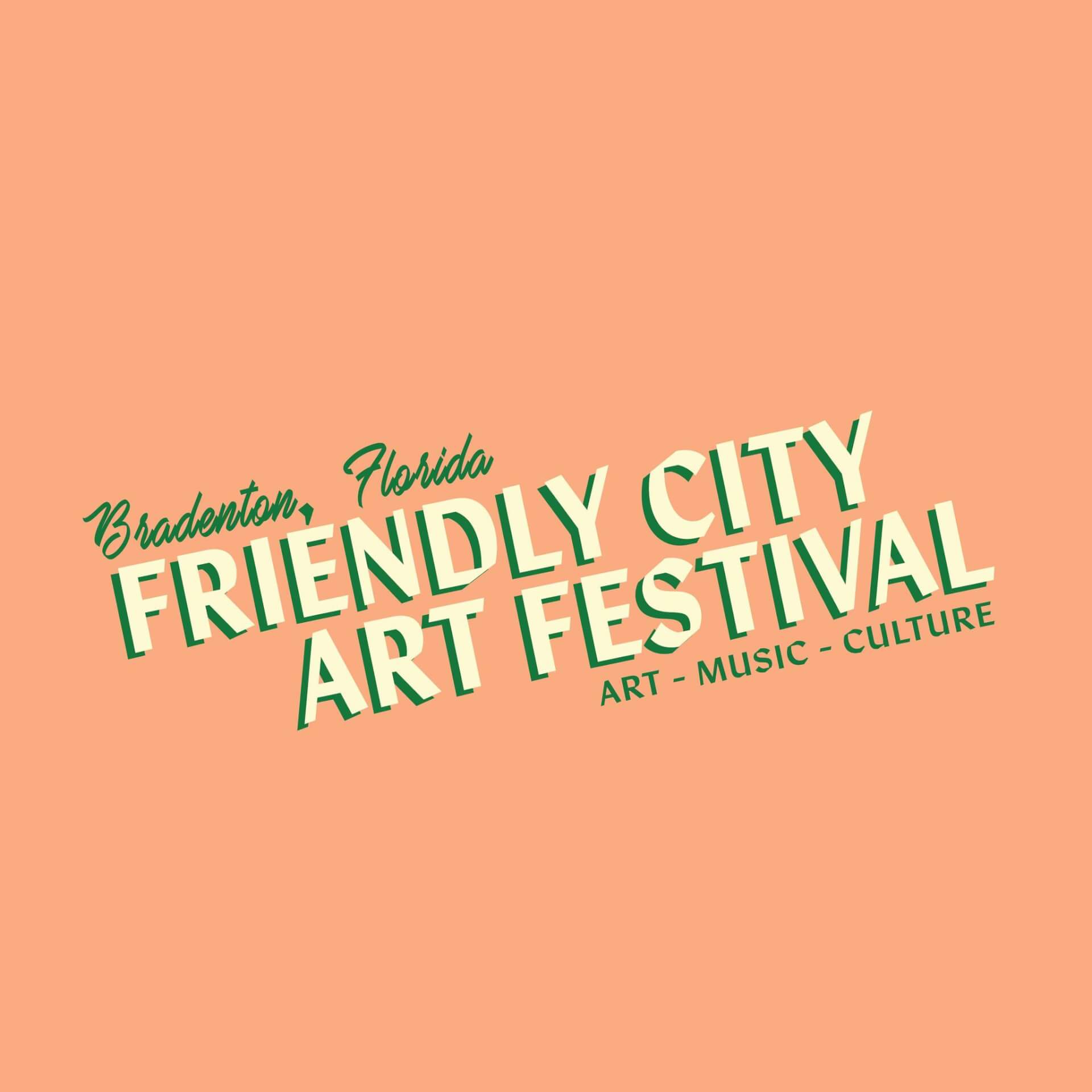 friendly city art festival logo