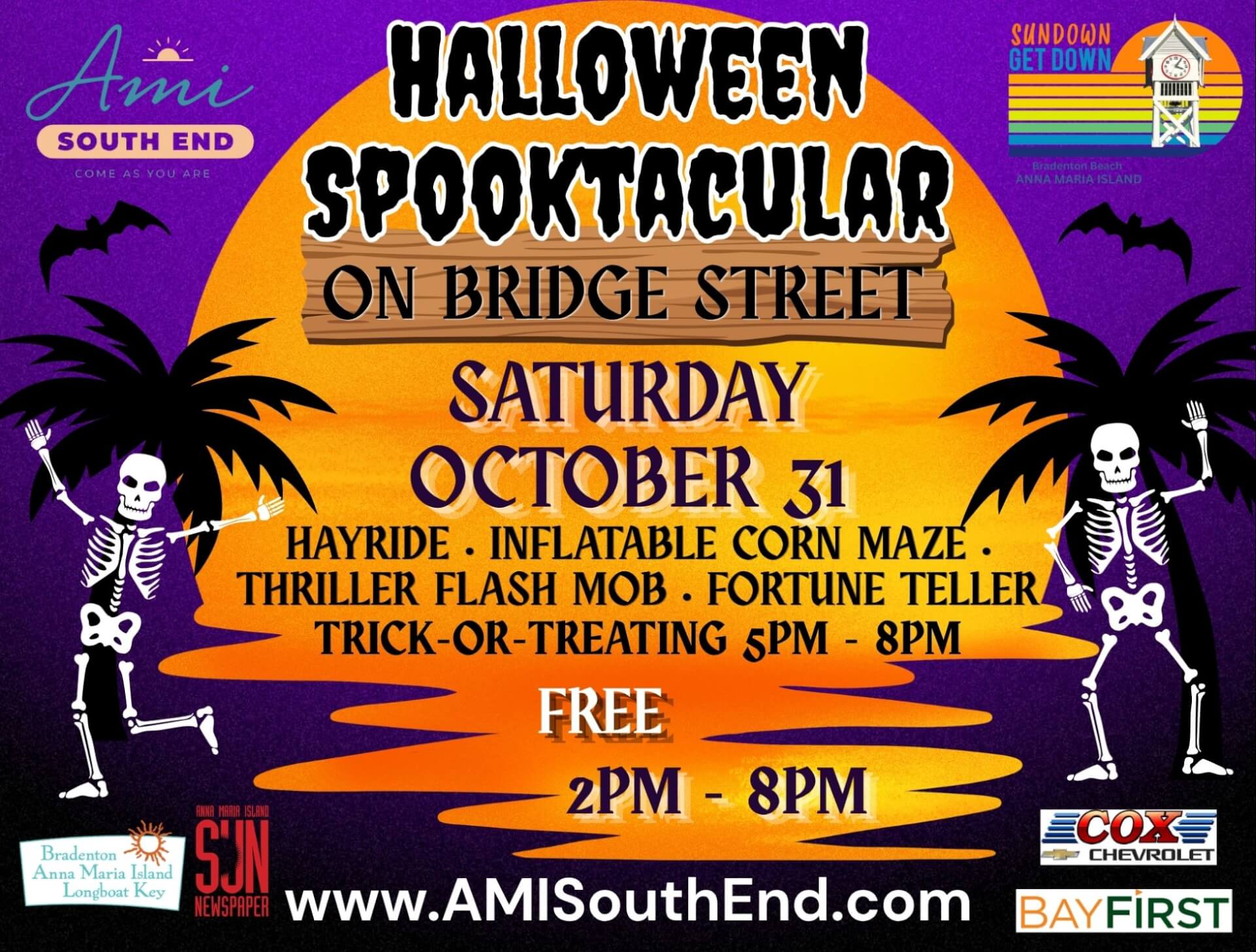 AMI South End Sundown Get Down Halloween Spooktacular 2026 poster