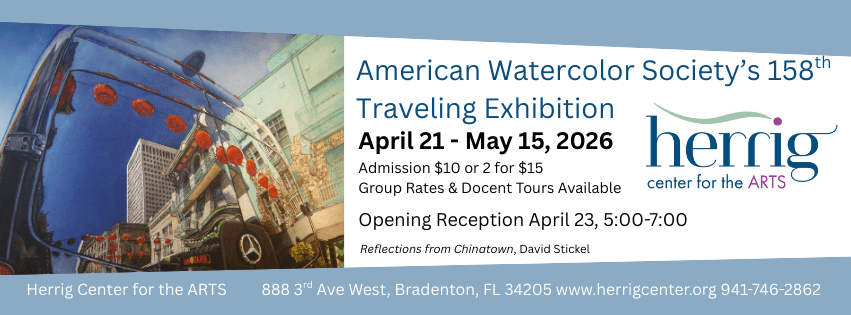 American Watercolor Society's 158th Traveling Exhibition poster - Herrig Center for the Arts