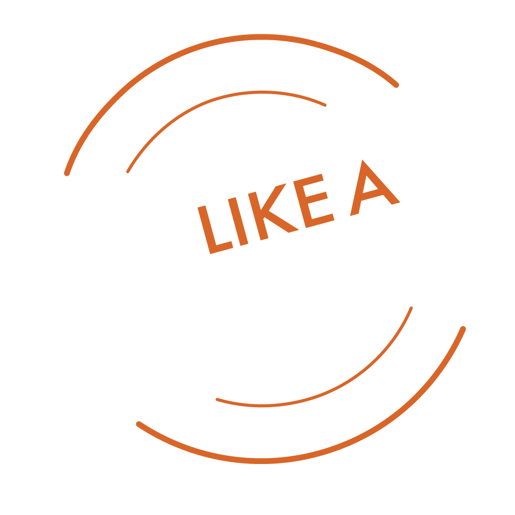 love it like a local logo in white and orange 