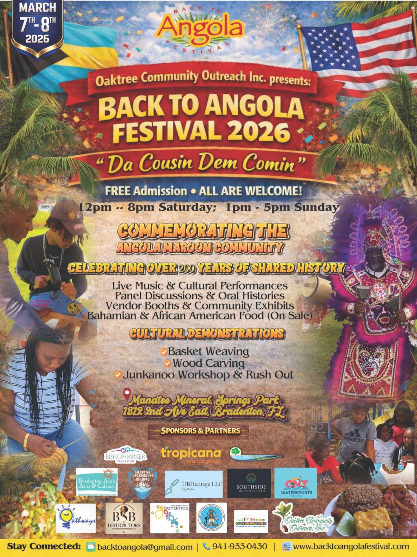 Back to Angola Festival 2026 poster