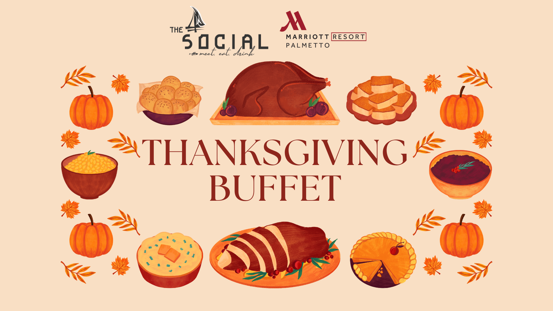 Palmetto Marriott Thanksgiving Buffet poster