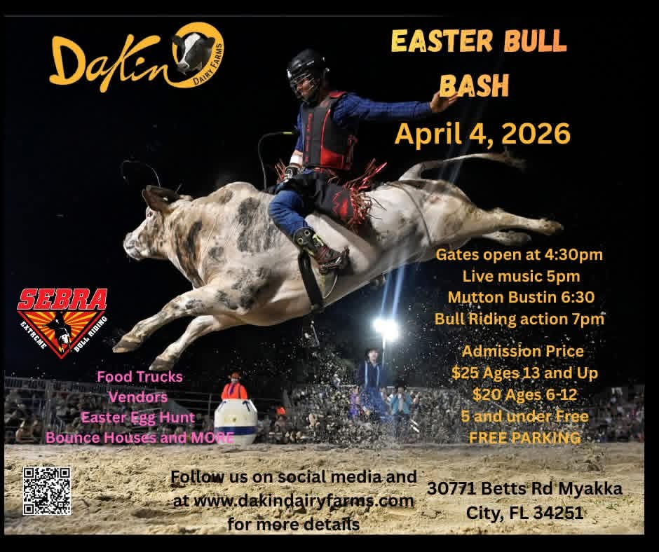 Dakin 2026 Easter Bull Bash poster
