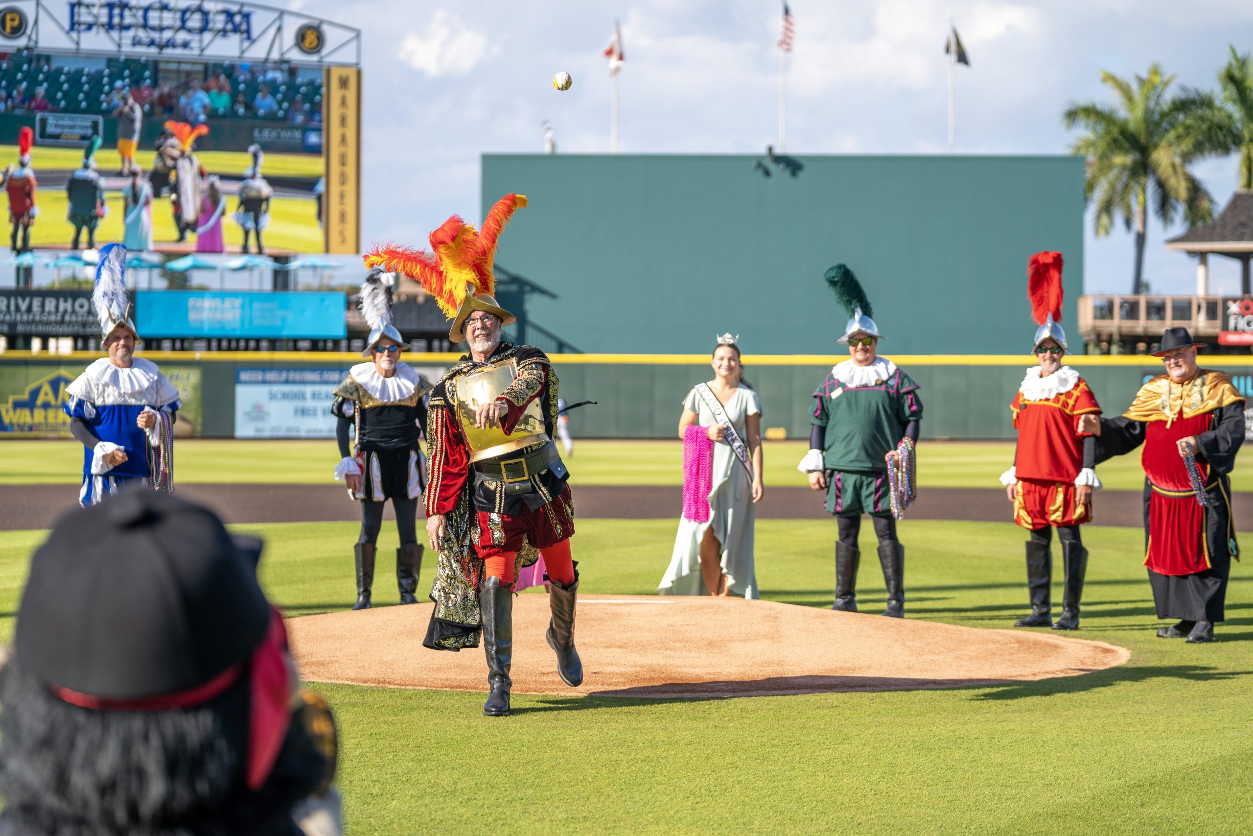 De Soto Crewe on baseball field