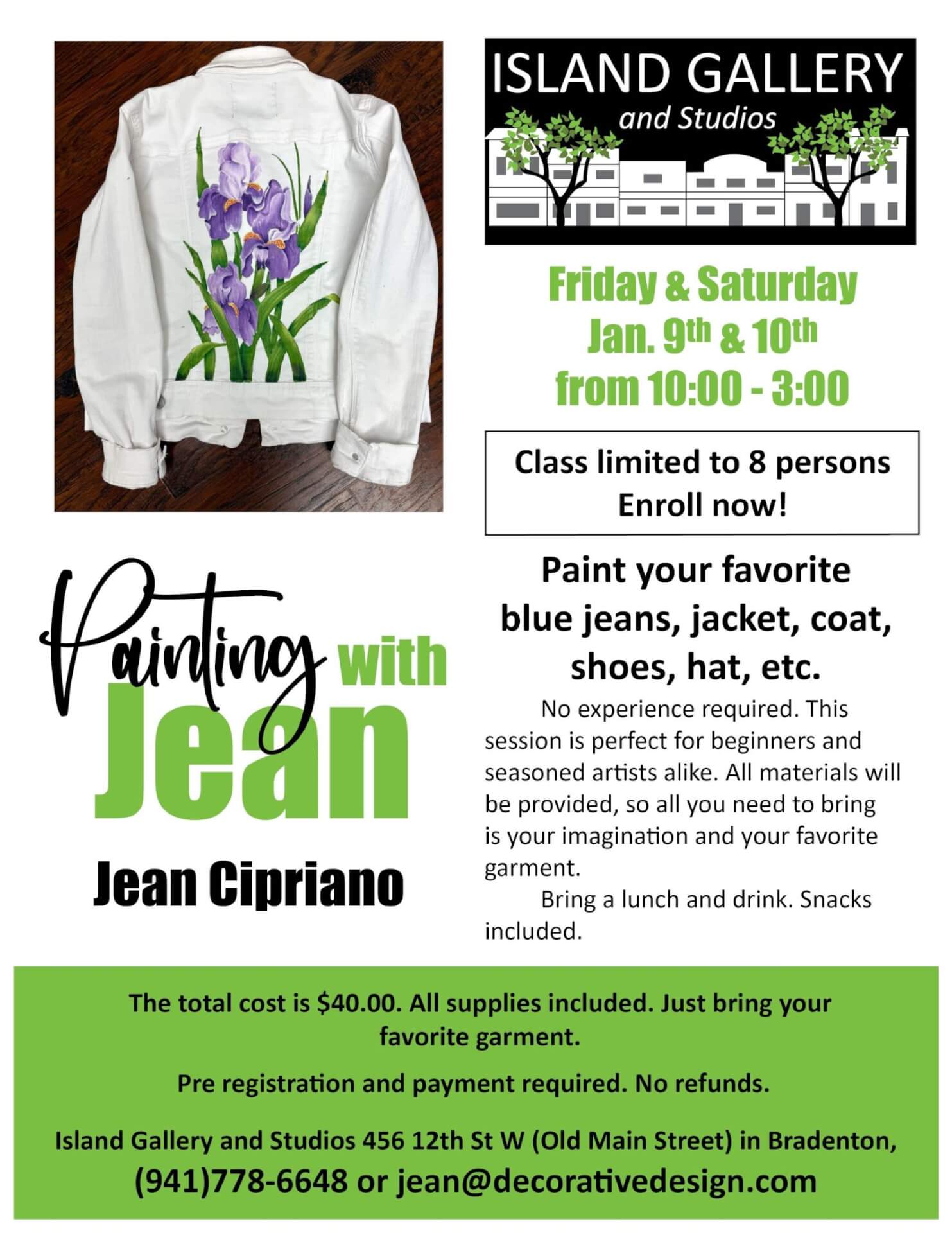 Island Gallery and Studios Painting with Jean Cipriano