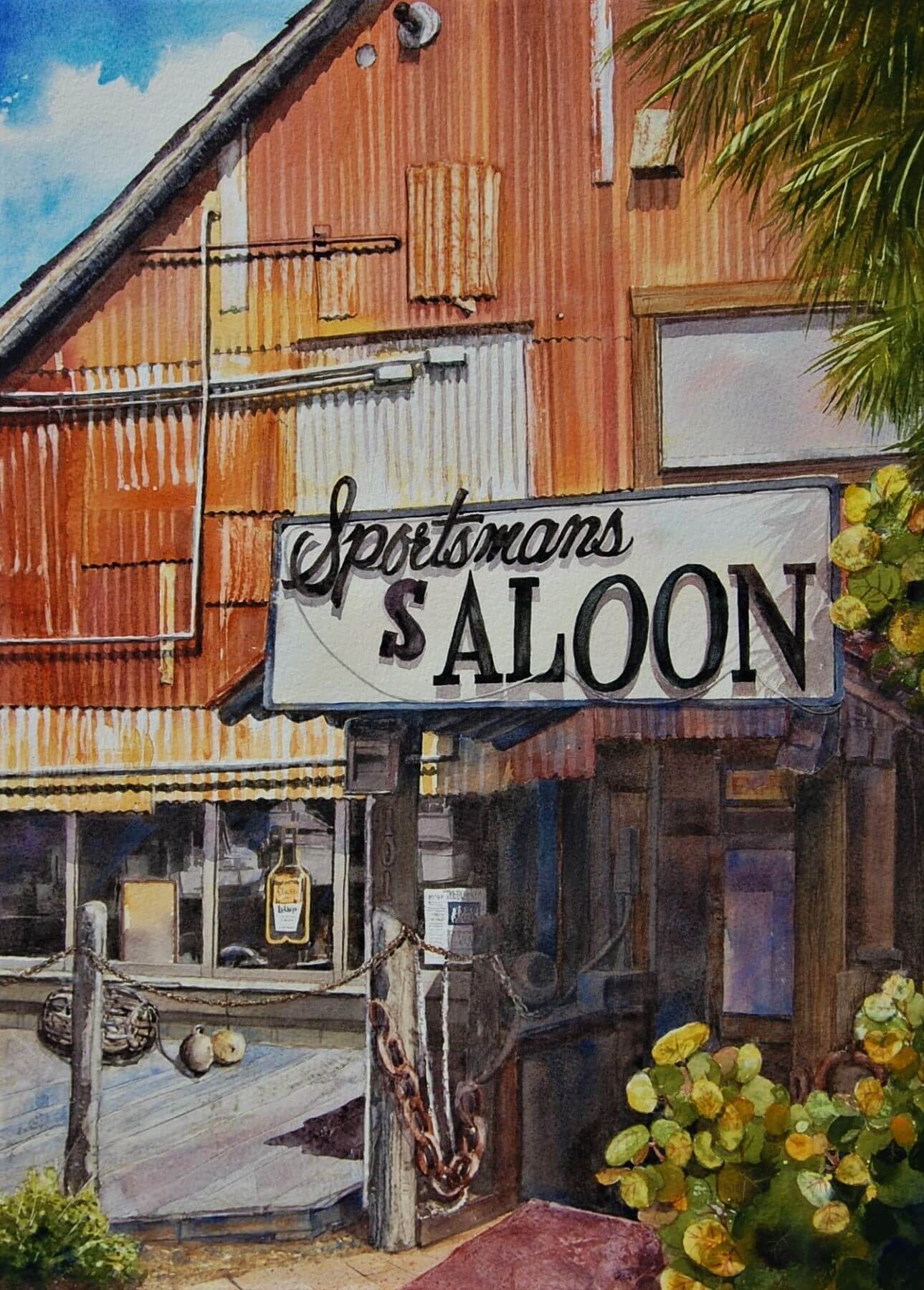 Marg Williamson old Florida painting - Island Studios and Gallery