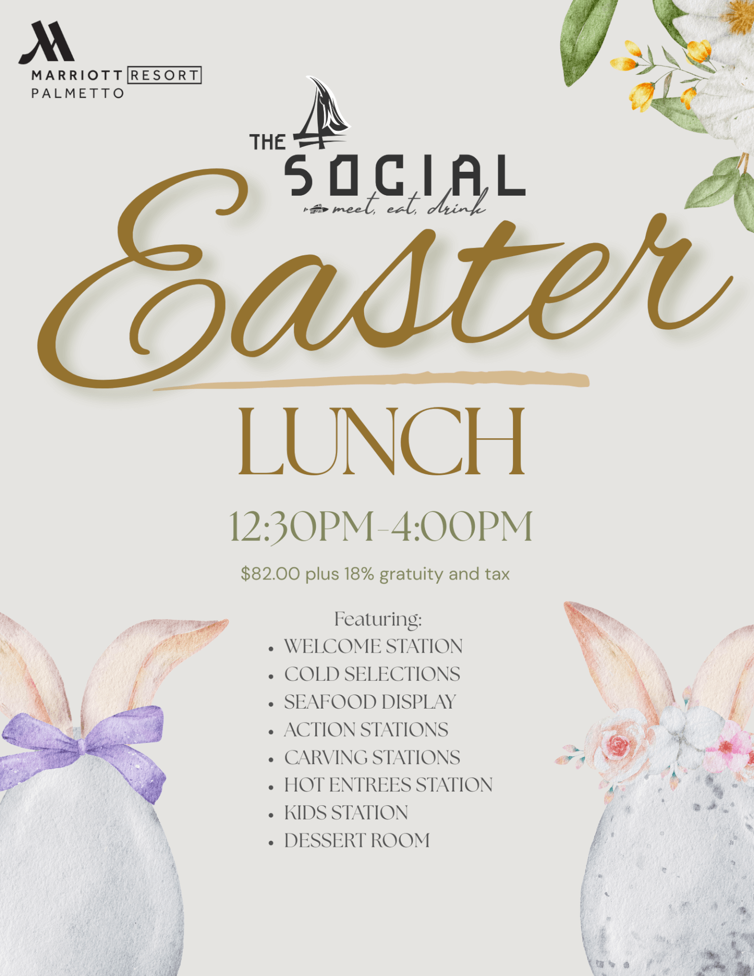 Palmetto Marriott Easter Lunch at The Social 2026