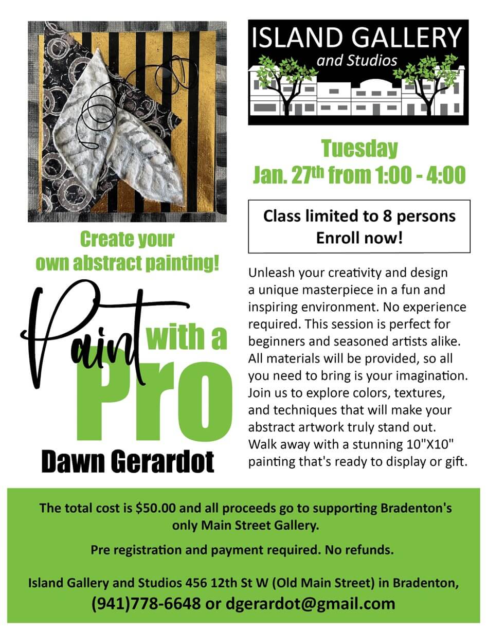 Island Gallery and Studio Paint with a Pro - Dawn Gerardot