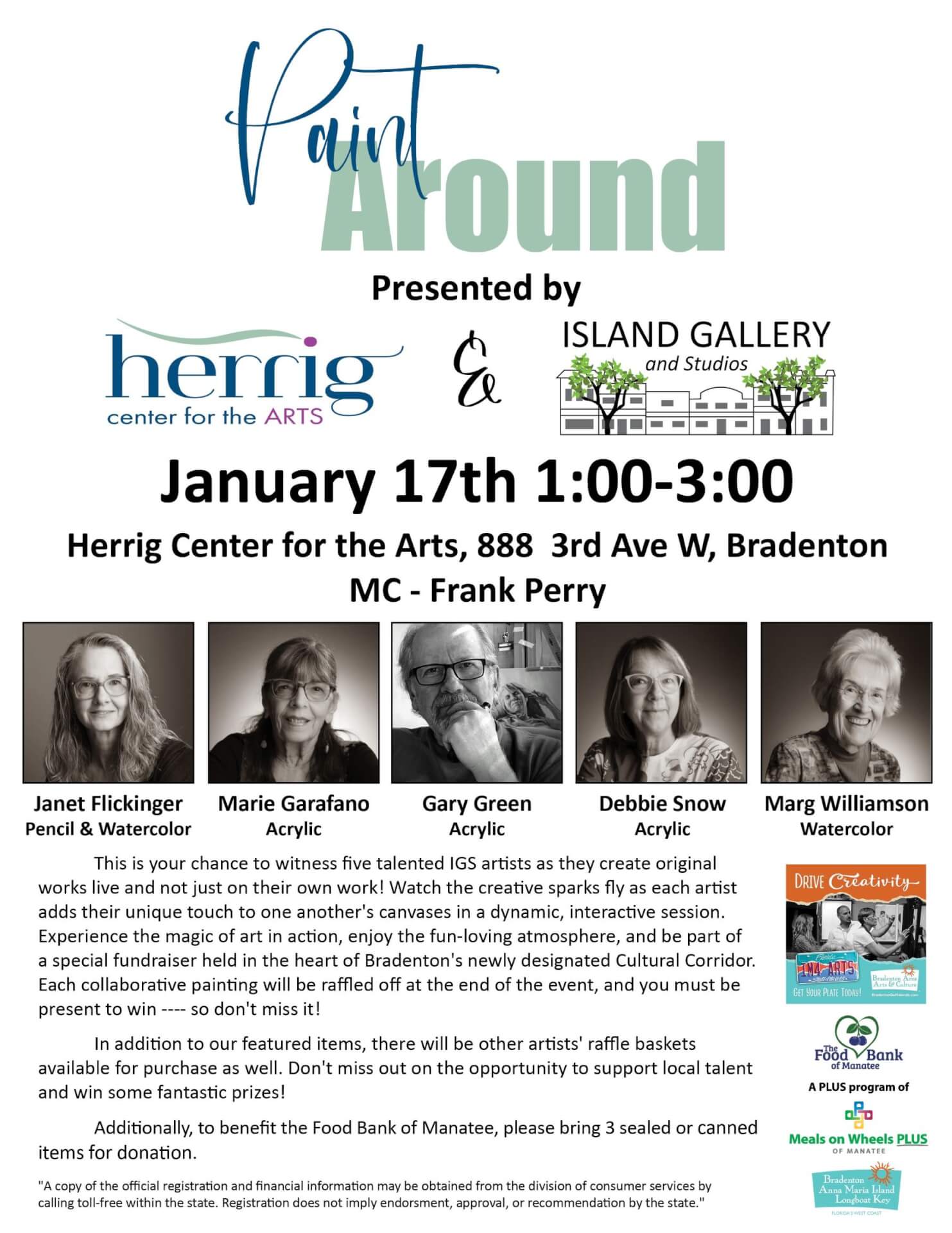 Island Gallery and Studios Paint Around poster