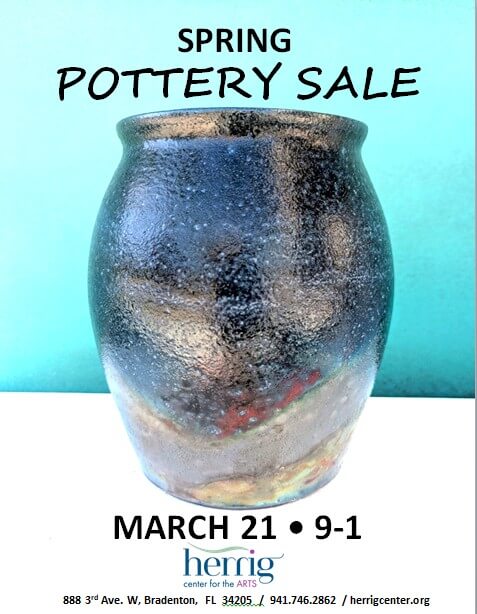 Pottery Sale poster - Herrig Center for the ARTS