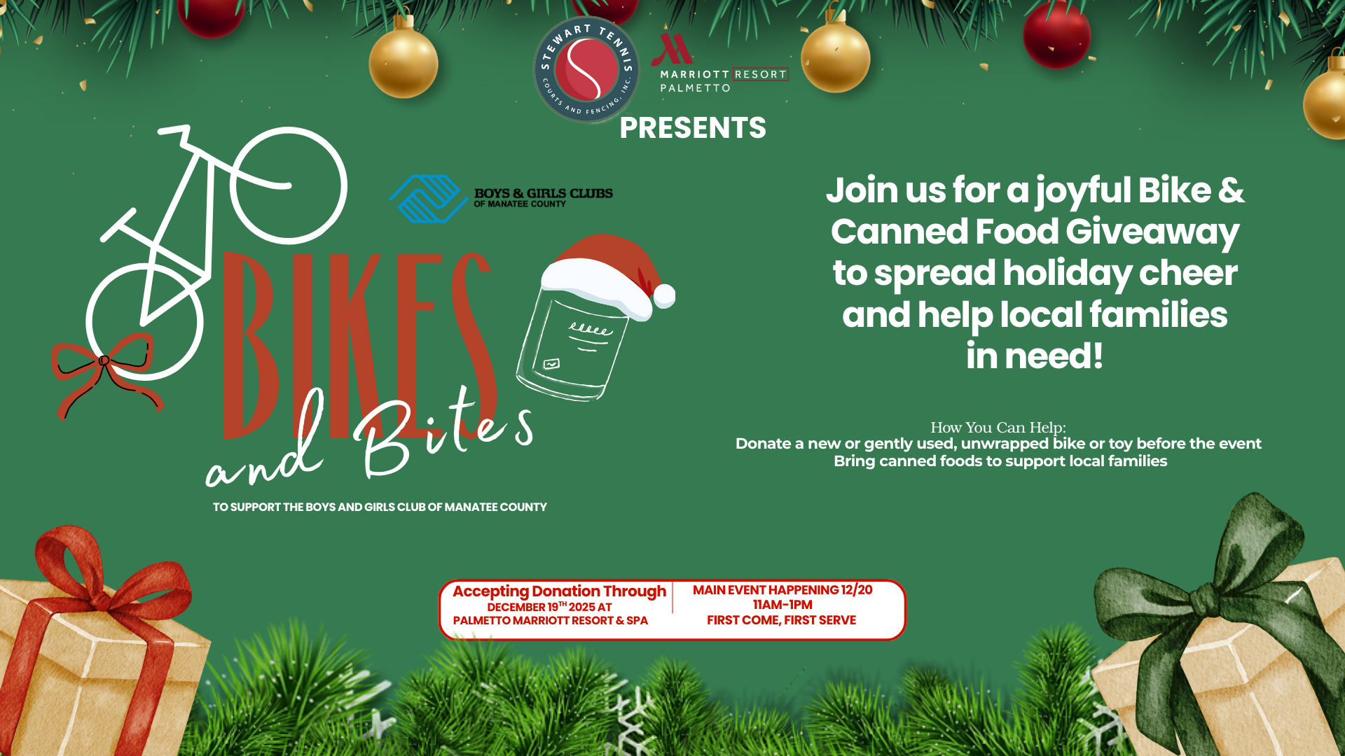 Palmetto Marriott Bikes and Bites event poster