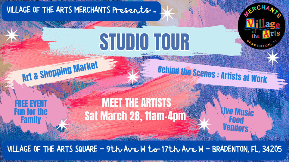 Studio Tour 2026 poster - Village of the Arts