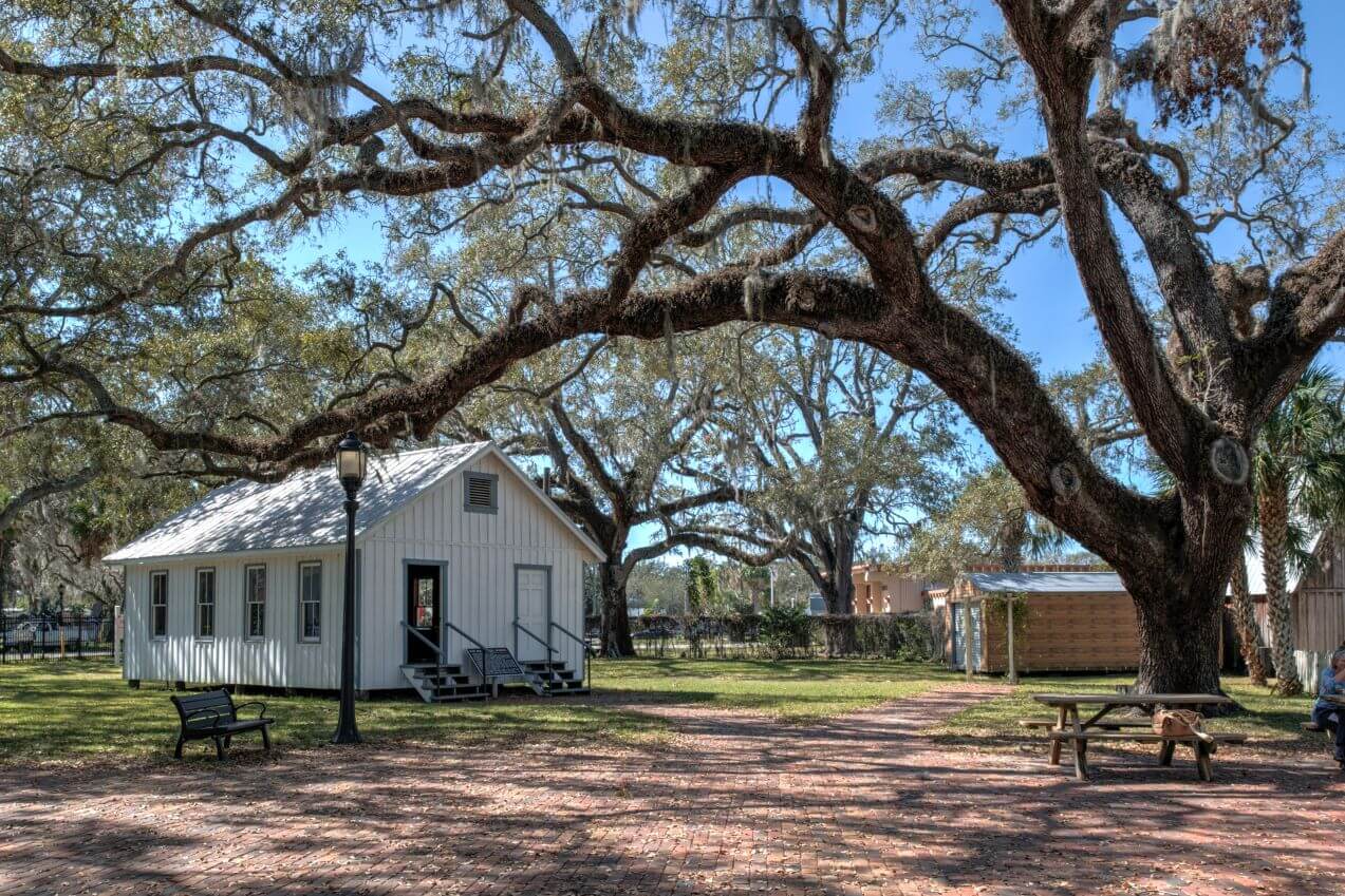 Schoolhouse from Courtyard, Eric Hilton - Manatee Village Historical Park