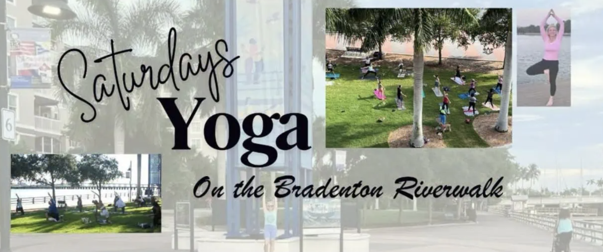 info graphic for yoga on the riverwalk