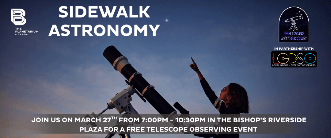 Sidewalk Astronomy poster, Bishop Museum