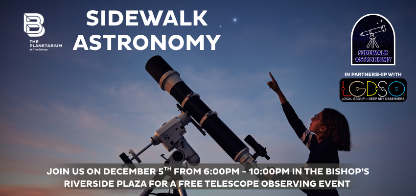 Sidewalk Astronomy event poster