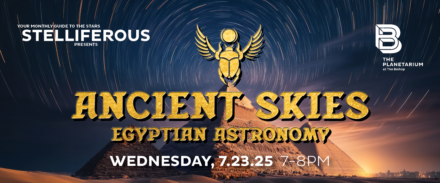 Event poster for Stelliferous Ancient Skies