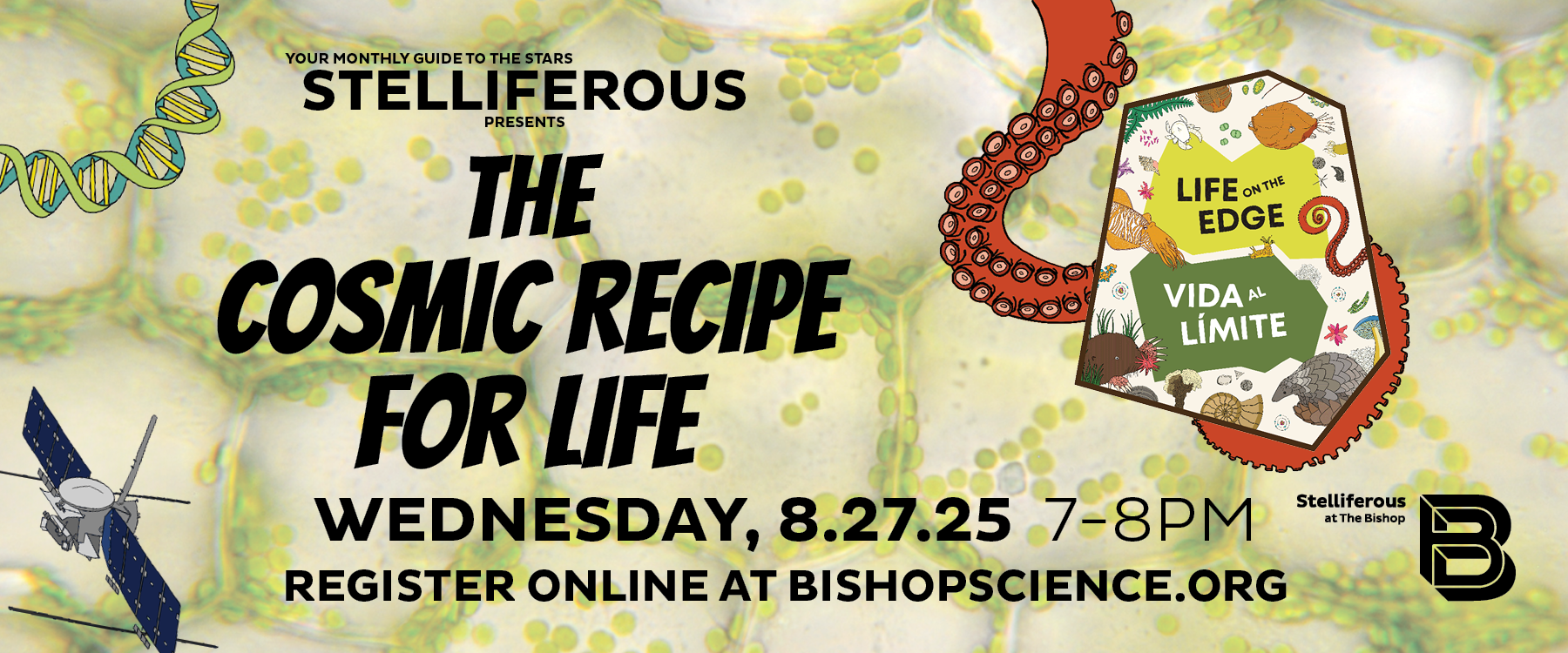 The Cosmic Recipe for Life event poster