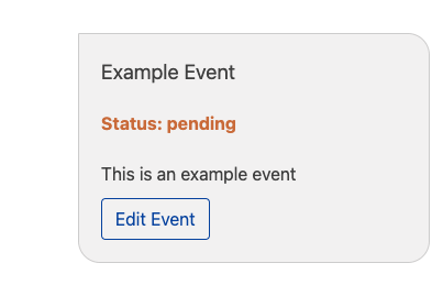 Submitting Events Submitting Events