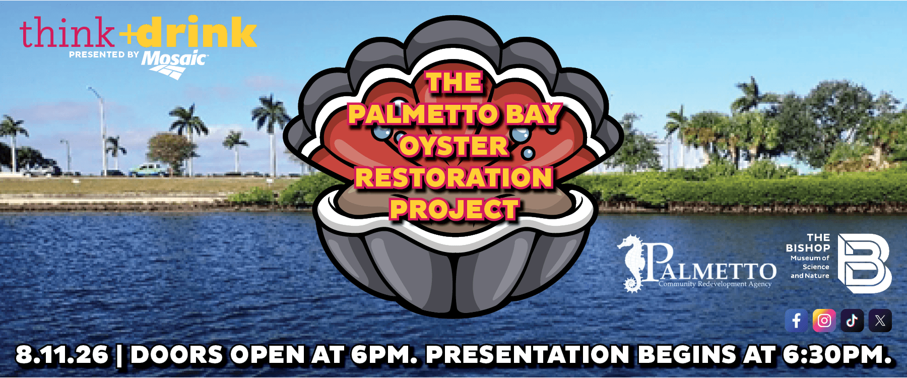 The Palmetto Bay Oyster Restoration Project poster - The Bishop Museum